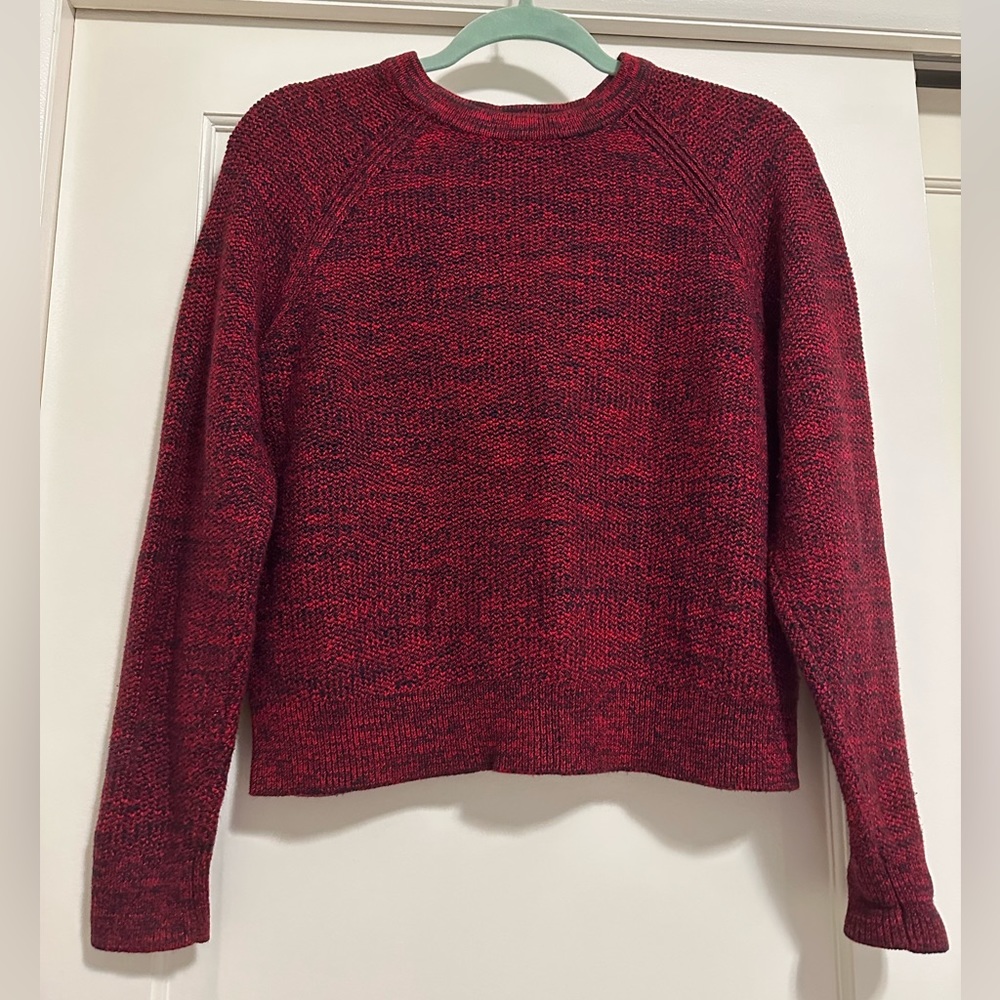 Banana Republic red and black knit sweater sz M